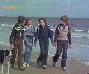 F&uuml;nf Freunde am Strand (helfen ihrem Kamneraden)