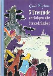deutsches Buchcover: "F�nf Freunde verfolgen die Strandr�uber" (L)