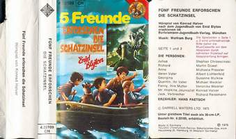 Telefunken Kassettencover "F&uuml;nf Freunde erforschen die Schatzinsel"