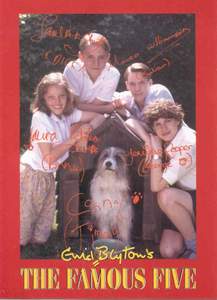 Autogrammkarte F�nf Freunde 1996