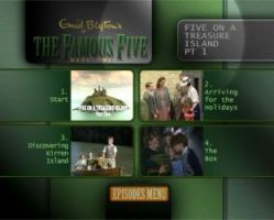 Kapitelmen� von "Five on a Treasure Island"