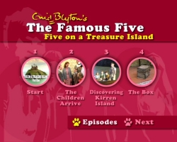 Kapitelmen� von "Five on a Treasure Island"